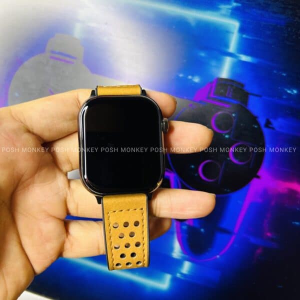 S11 Pro Max Smartwatch With Super AMOLED Display - Brown Premium Belt