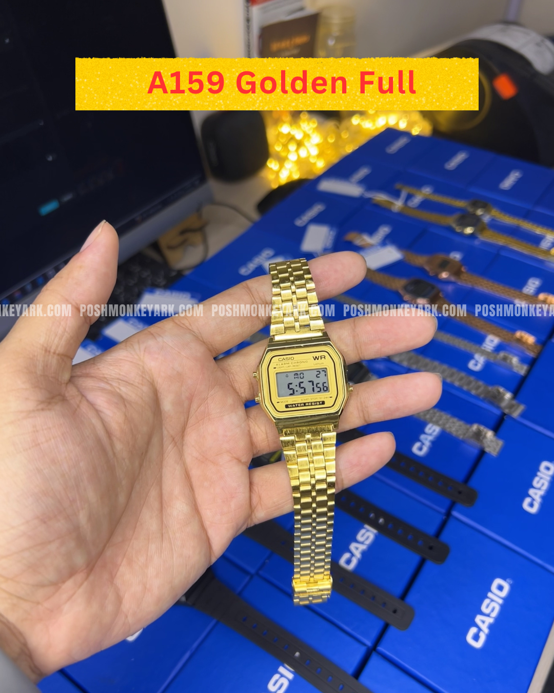 Casio A159 Golden Premium Quality Vintage Watch