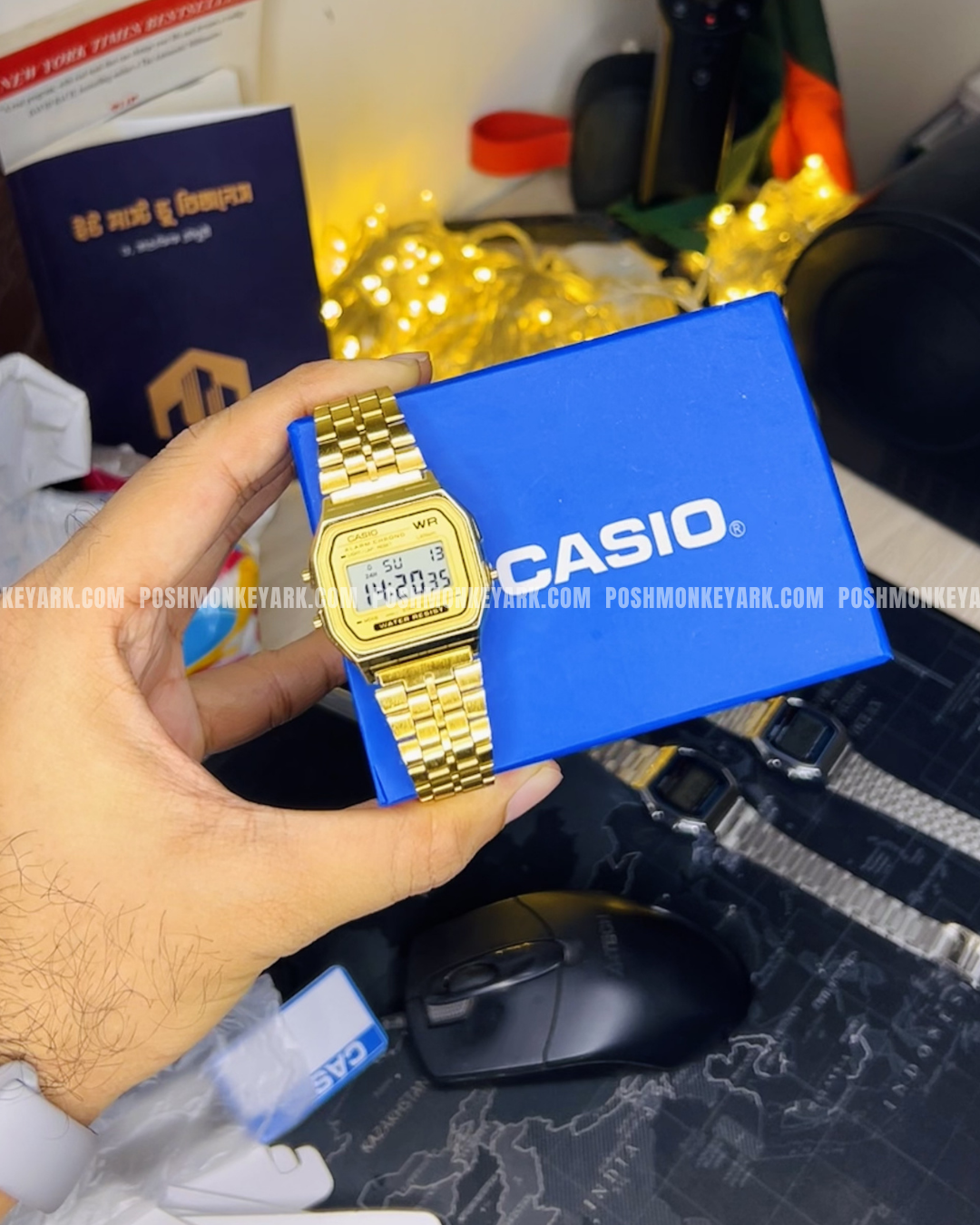 Casio A159 Golden Premium Quality Vintage Watch - Image 4